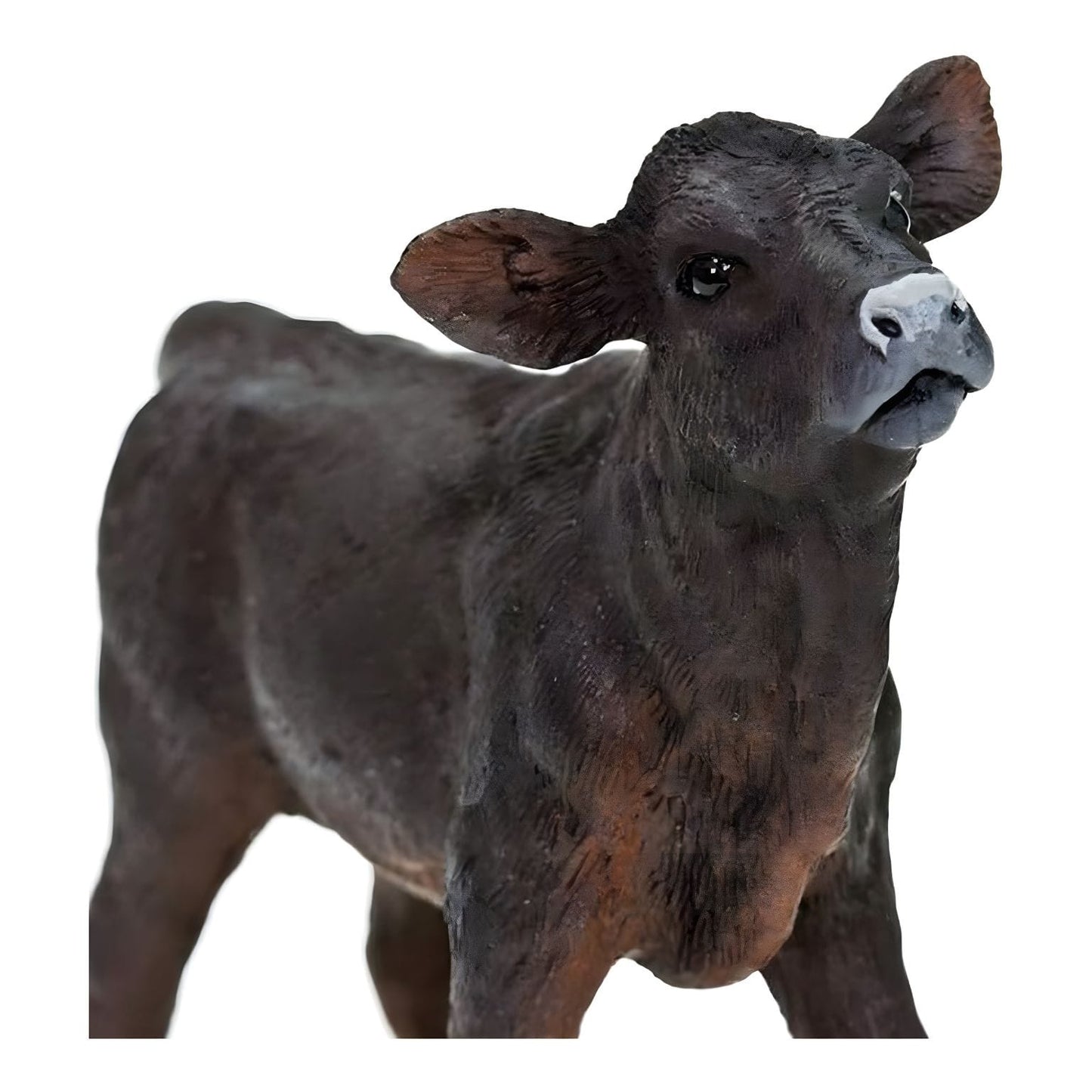 Figura de borracha Bezerro Angus em vista traseira