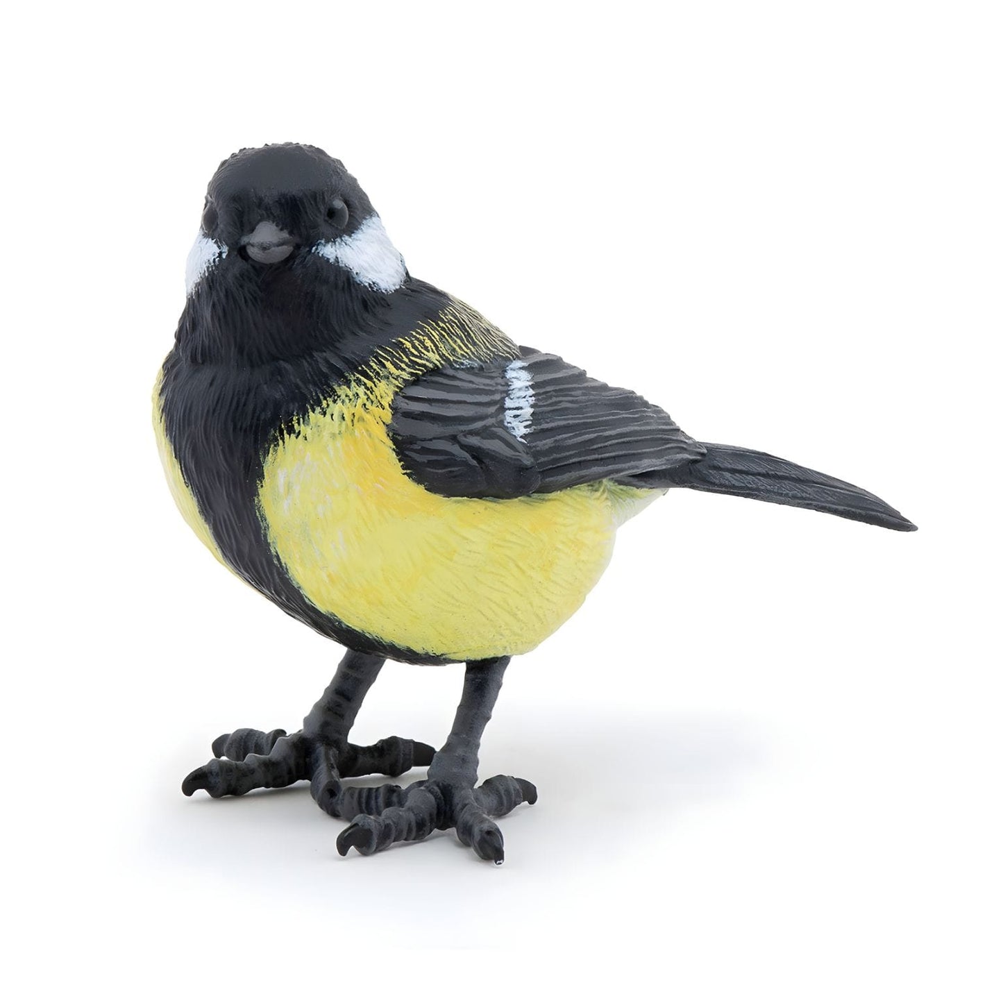 Figura de borracha chapim-azul em vista complementar