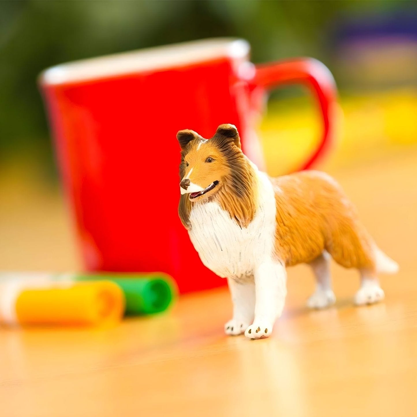 Figura de borracha Collie vista adicional