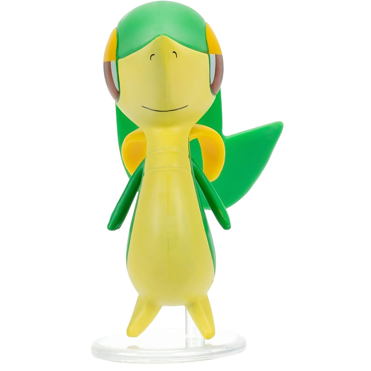 Green Pokémon Snivy figure shown individually against a light background