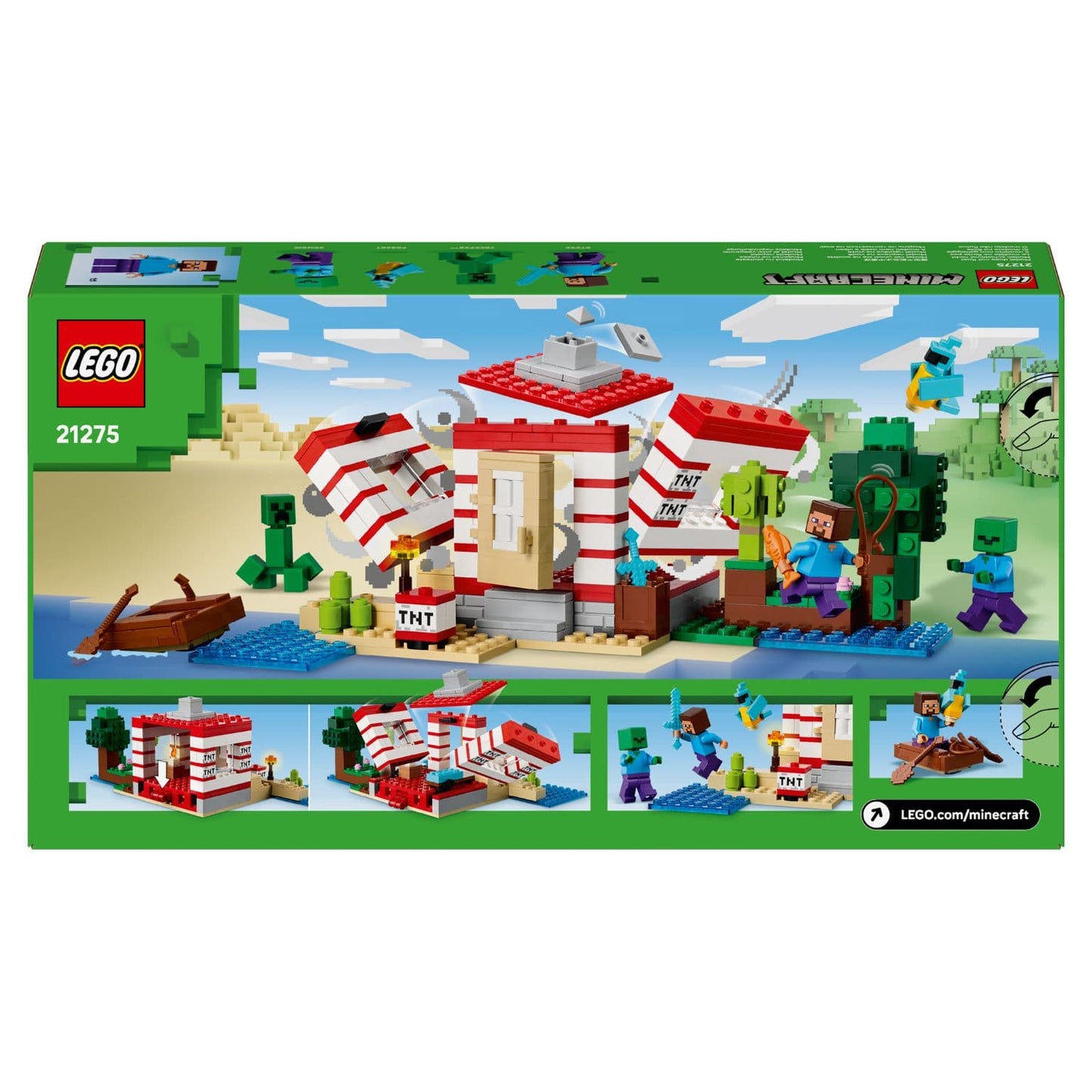 Set LEGO Minecraft A Casa TNT da Selva 21275