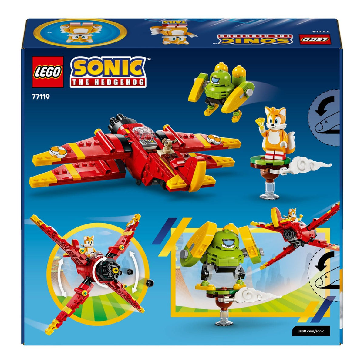 Set LEGO Sonic Tornado-1 do Tails com Chaos Emerald