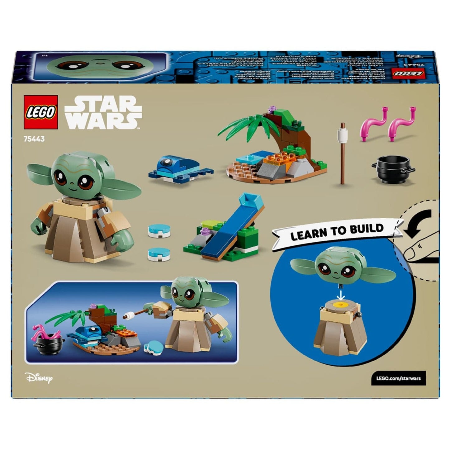 Lego Star Wars Lar do Grogu com figura do Grogu e cenário de lar