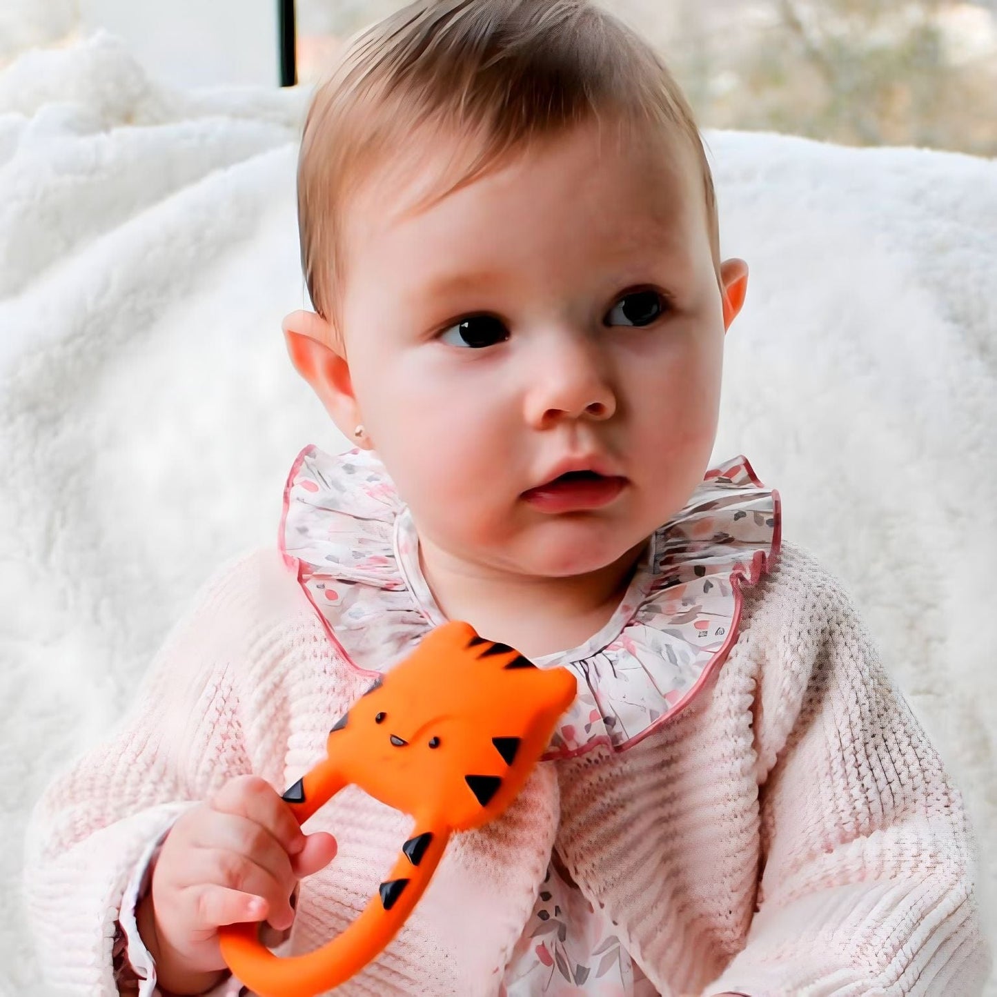 Apresentamos Mordedor tigre com o SKU 129044823 recomendado para + 0 meses