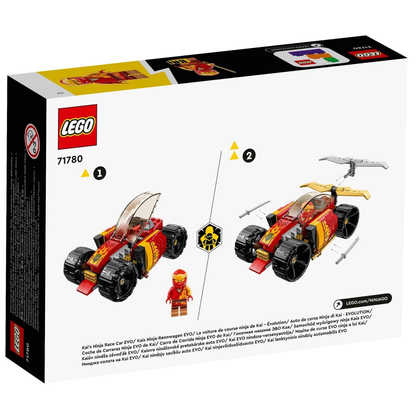 Apresentamos Lego Ninjago - Carro de Corrida Ninja EVO do Kai com o SKU 667178024 recomendado para + 6 anos