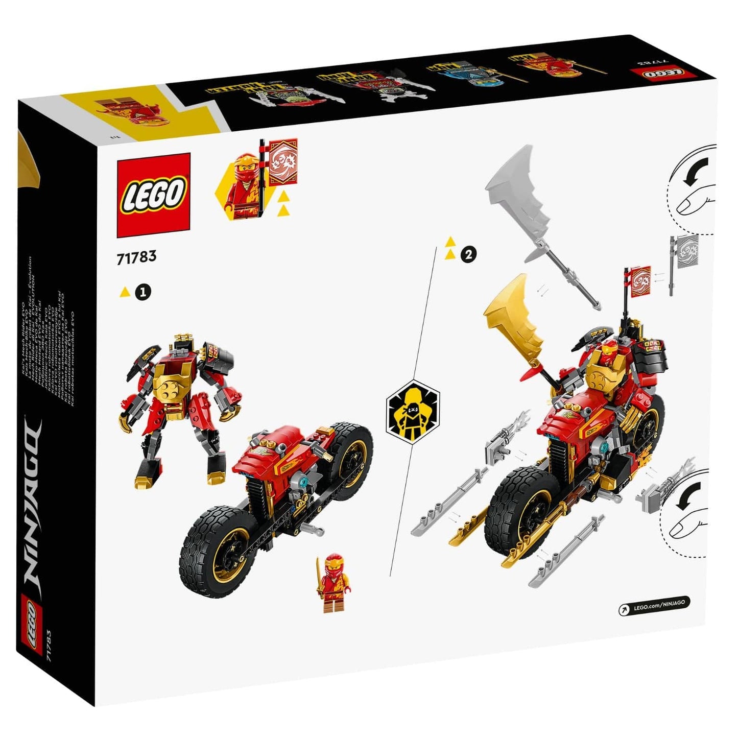 Apresentamos Lego Ninjago - Mech Motard EVO do Kai com o SKU 667178324 recomendado para + 7 anos