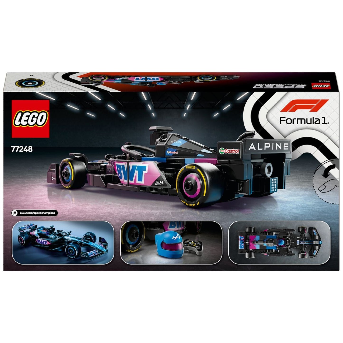Apresentamos Lego Speed Champions Carro de Corrida BWT Alpine F1® Team A524 com o SKU 667724825 recomendado para + 10 anos