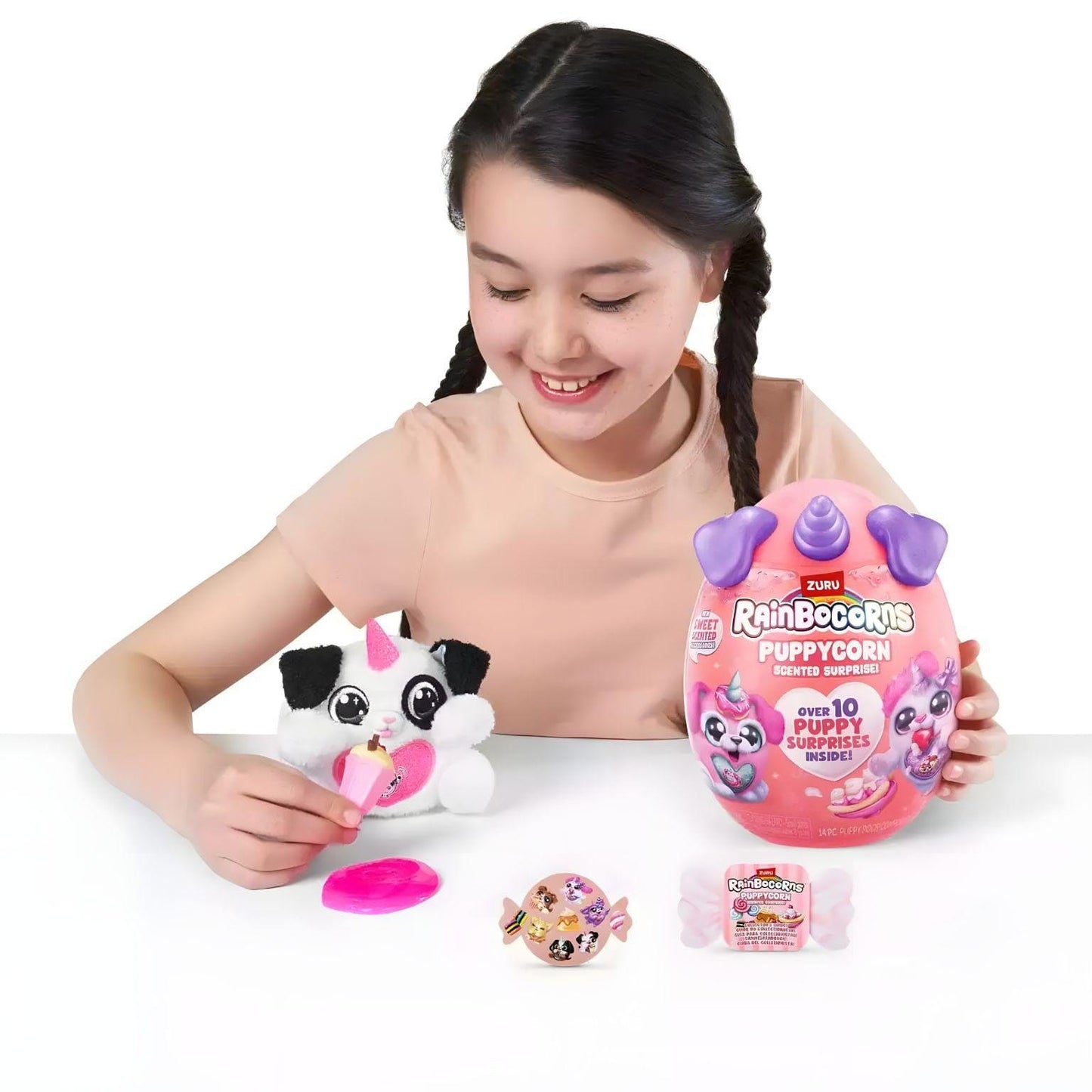 Apresentamos RainboCorns Ovo Surpresa PuppyCorn com o SKU 852982825 recomendado para + 3 anos