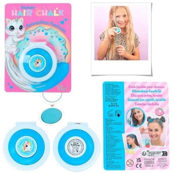 Apresentamos Giz de cabelo Azul com o SKU 251211323 recomendado para + 5 anos