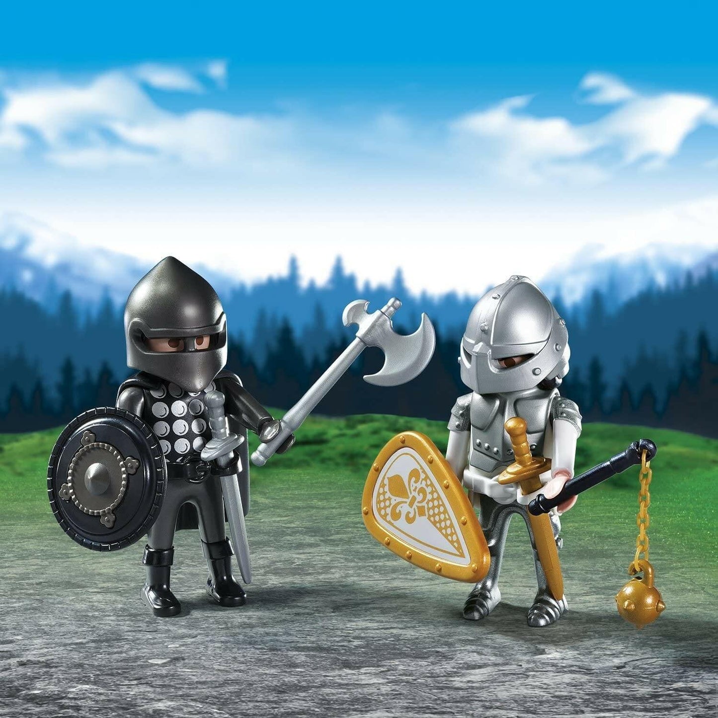 Apresentamos Playmobil Duo Pack Cavaleiros com o SKU 65684717 recomendado para + 4 anos