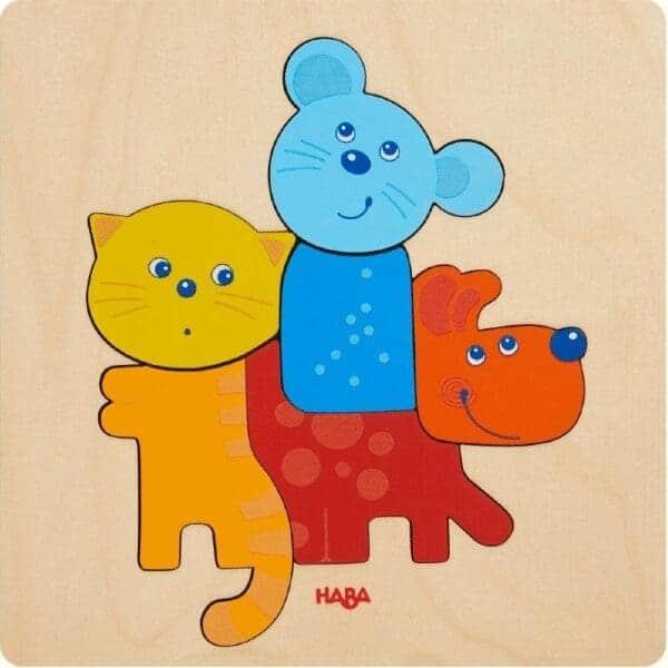 Apresentamos Puzzle Animais domésticos com o SKU 810461019 recomendado para + 12 meses