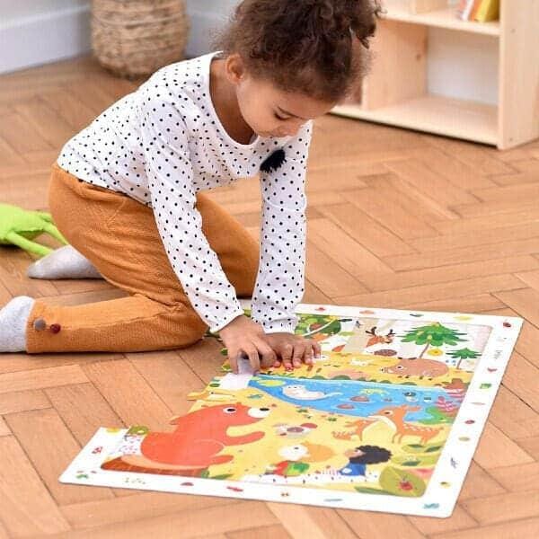 Apresentamos Puzzle de Observação da Floresta com o SKU 183366722 recomendado para + 3 anos