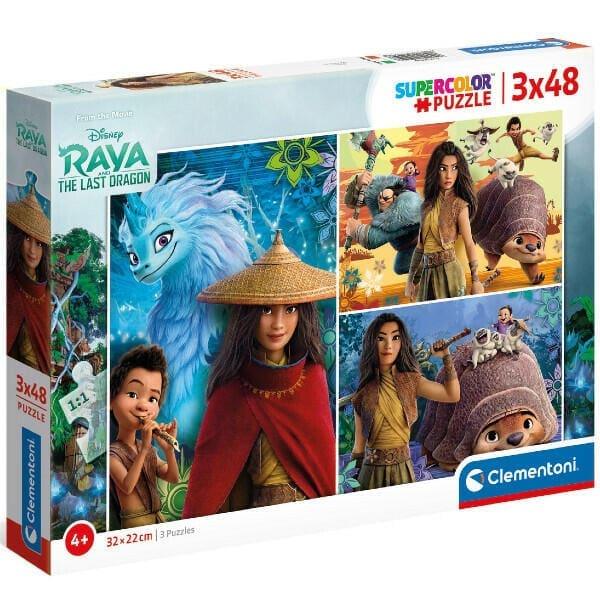 Apresentamos Puzzle Raya e o Último Dragão 3 x 48 com o SKU 775259621 recomendado para + 4 anos