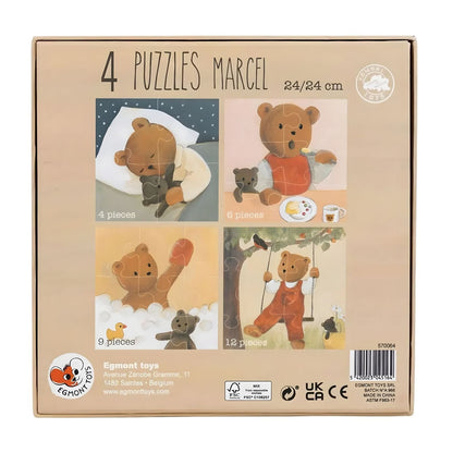 Introducing 4 Marcel Puzzles 24 cm with SKU 727006425, recommended for ages 2+