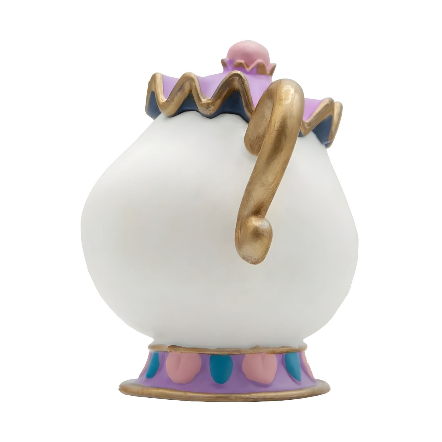 Detalhes da figura Mrs Potts para coleção A Bela e o Monstro