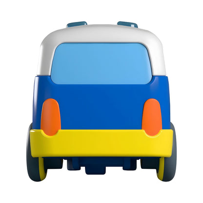 Blue Friction Police Bus in additional image