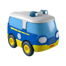Autocarro da Polícia Azul de Fricção em fotografia de produto
