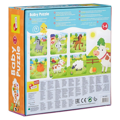 Lisciani's Farm Baby Puzzle with colorful farm animals and interlocking pieces for baby