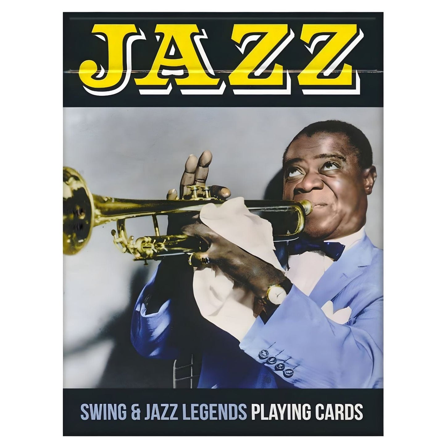 Baralho de Cartas Jazz Piatnik com lendas do jazz e ilustrações vintage