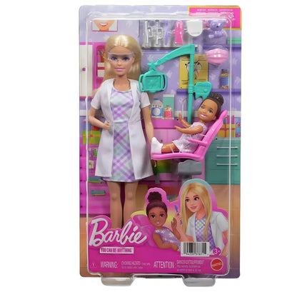 Barbie I Want to Be a Dentist with dentist chair and consultation accessories