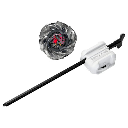 Detalhe do pião Beyblade X Rudder Phoenix 4-70LF