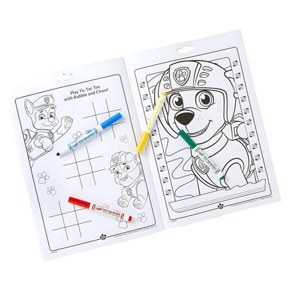 Paw Patrol Crayola activity block with coloring pages and creative games