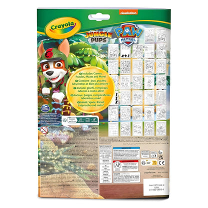 Paw Patrol Crayola activity block with coloring pages and creative games