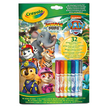 Bloco de atividades da Patrulha Pata Crayola com páginas para colorir e jogos criativos