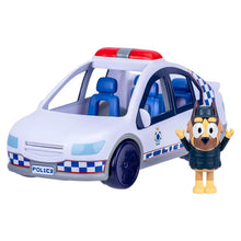 Carro Polícia Bluey visto de outro ângulo para fãs da série