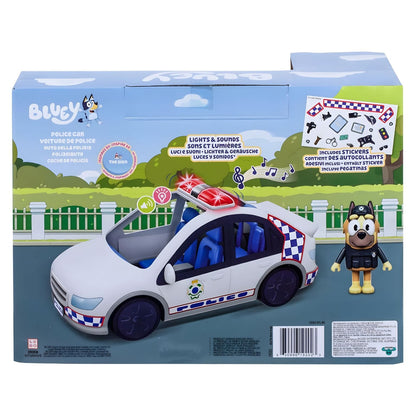 Bluey toy cars with a police theme