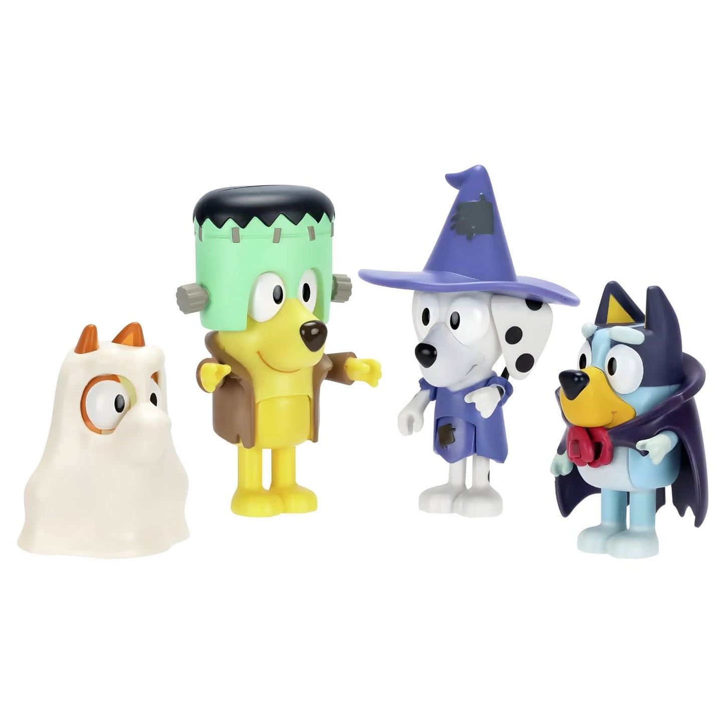 Vista do conjunto Bluey Dia de Halloween para brincadeiras de trick or treat