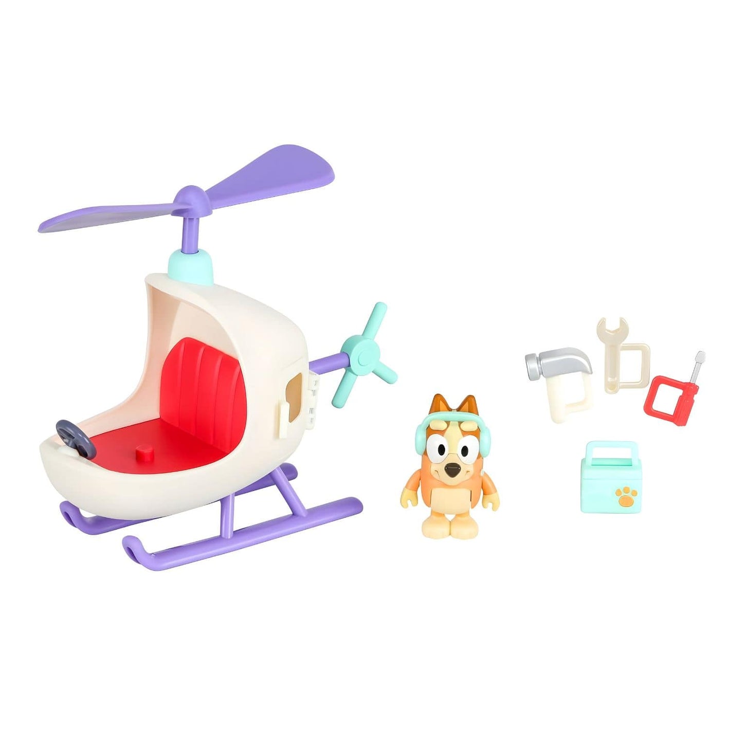 Vista do Bluey O Helicóptero do Bingo para aventuras cheias de imaginação