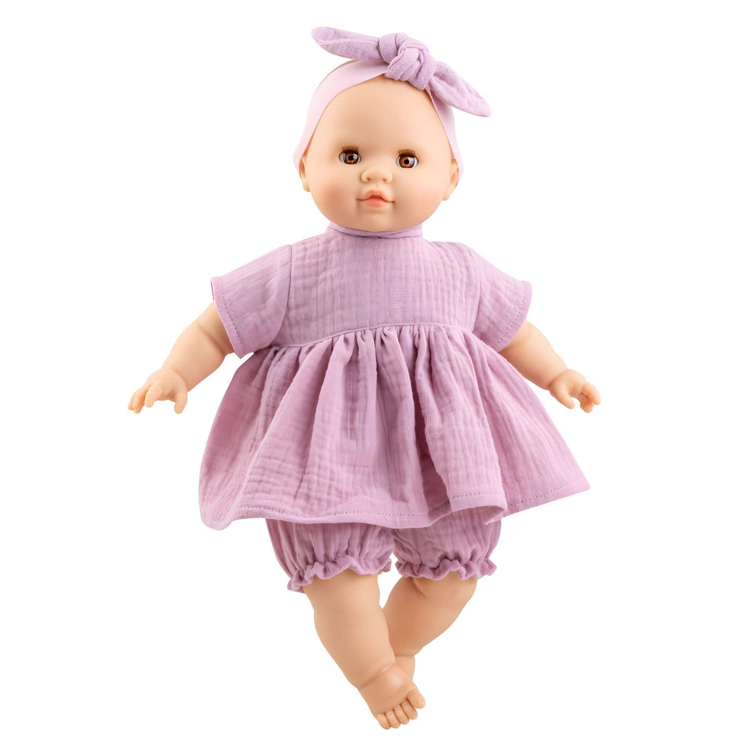 Boneca Noemi com corpo mole 36 cm para brincadeiras de cuidado