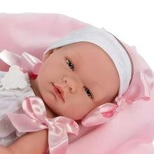 Boneca Maria com Manta Rosa ASI inspira ternura e imaginação. Um presente especial para crianças +3 anos, perfeito para brincar e cuidar.