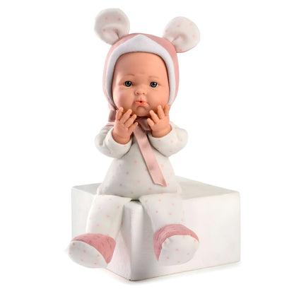 Mimi Pink Doll 36 cm with pink hat and sweet expression