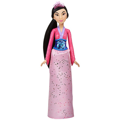 Disney Princess Doll - Mulan with shimmering pink dress and long black hair