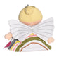 Boneca de pano - Fada em vestido de arco-íris