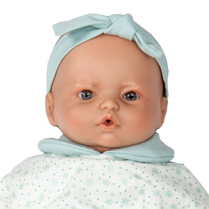 Boneca bebé verde estrelita
