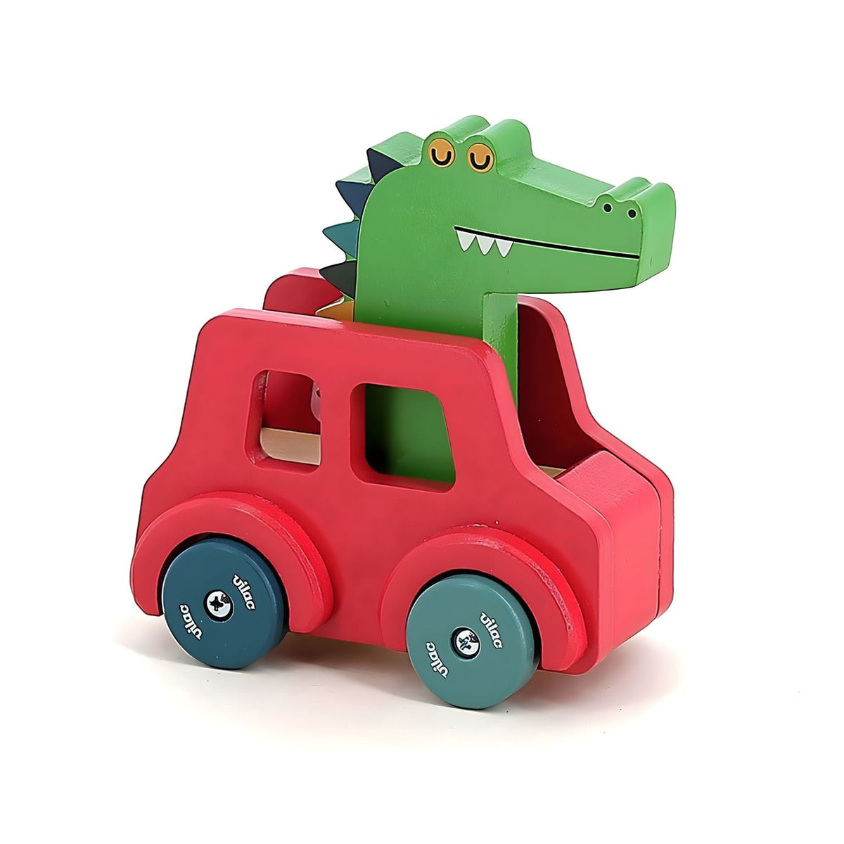 Crocodile toy with wheels for children who love animals