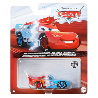 Disney Cars Transforming Lightning McQueen in packaging