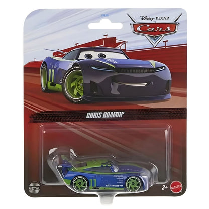 Cars Disney Chris Roamin blue and green with number 11 and Disney Pixar Cars racing look