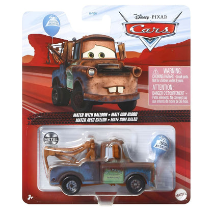 Cars Disney Mater with blue balloon from Disney Pixar Cars Mattel toy