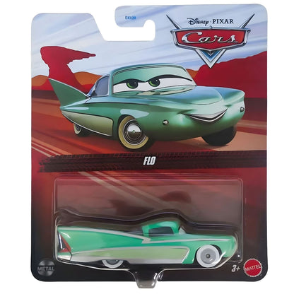 Cars Disney Pixar Flo by Mattel in aquamarine tone inspired by the Cars universe