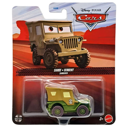 Cars Disney Pixar Sarge military green with expressive look