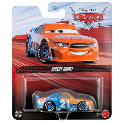 Cars Disney Speedy Comet blue and orange by Mattel