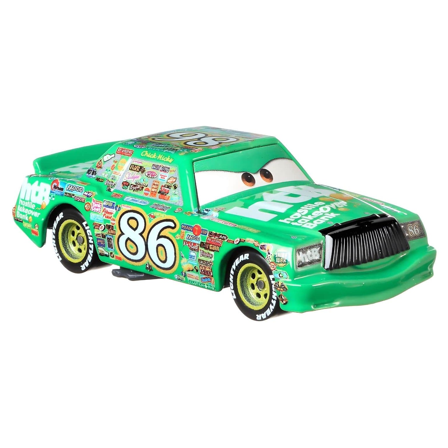 Cars Disney Chick Hicks como rival de Lightning McQueen