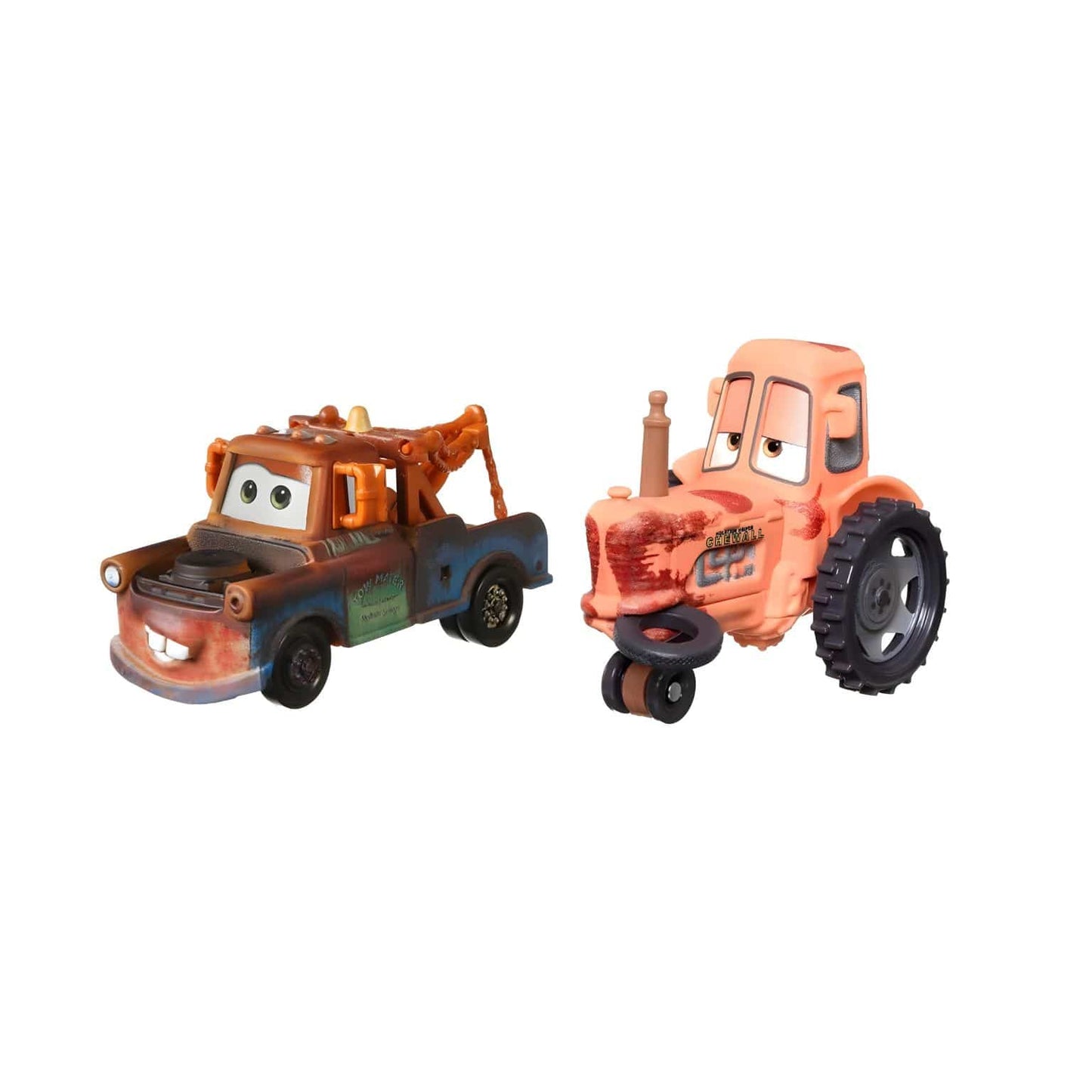 Mater e Trator com Pneu na Boca em embalagem Cars Disney