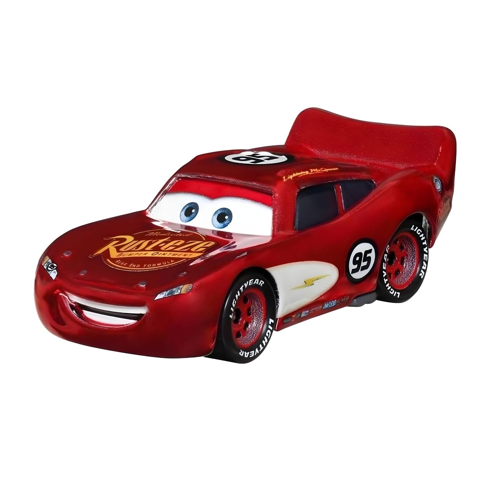Detalhe do carro Lightning McQueen Radiator Springs da Disney Pixar Cars