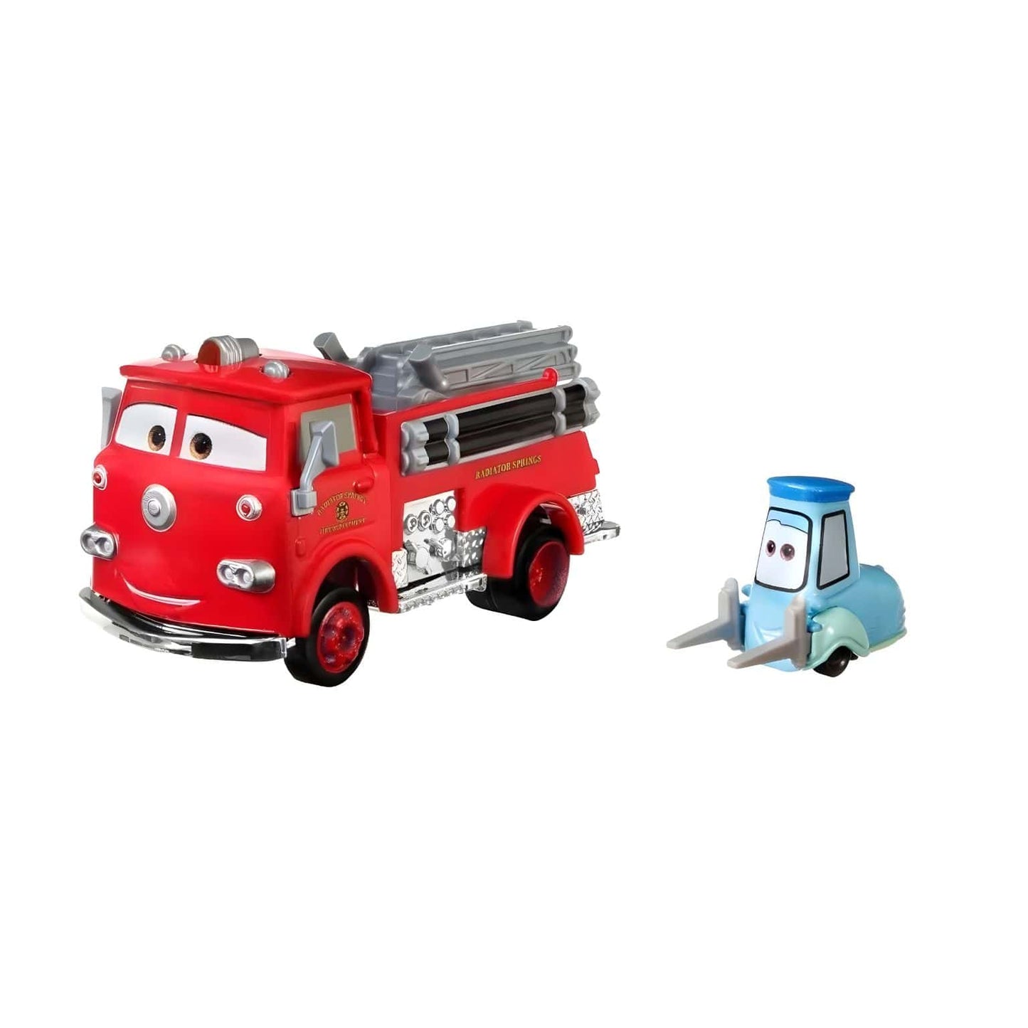 Red e Guido do universo Disney Pixar Cars para brincadeiras imaginativas