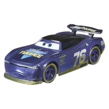 Figura Cars Disney Will Rusch vista de frente na embalagem